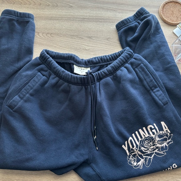 YoungLA Blue Ambitious Club Sweatpants - Picture 1 of 5